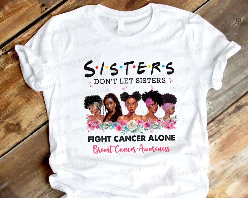 Digital Prints Digital Download Black Women Breast Cancer Awareness Png Instand Download Digital Printable Png Design
