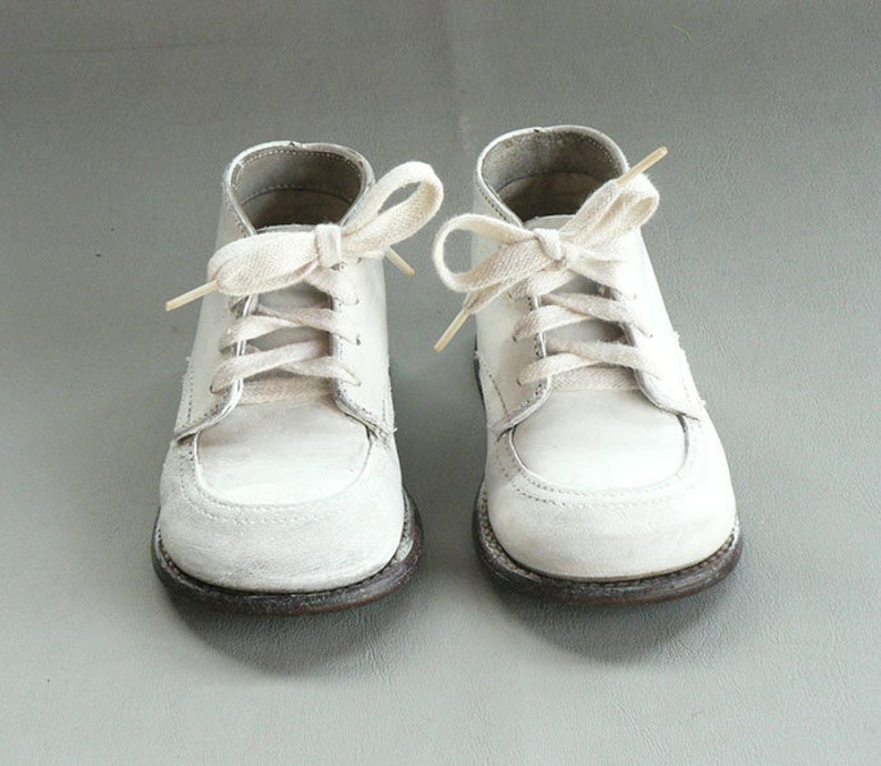 Baby White Leather High Top Walking Shoes - Etsy Canada