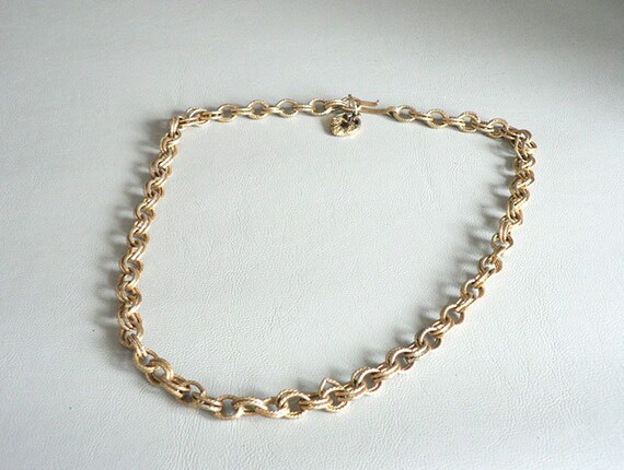 Chunky Gold Chain Necklace - image 3