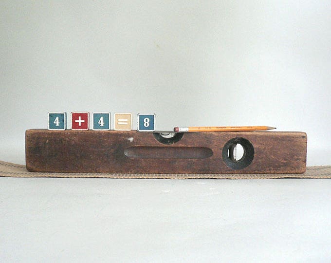 Antique Wood Carpenter Level Etsy