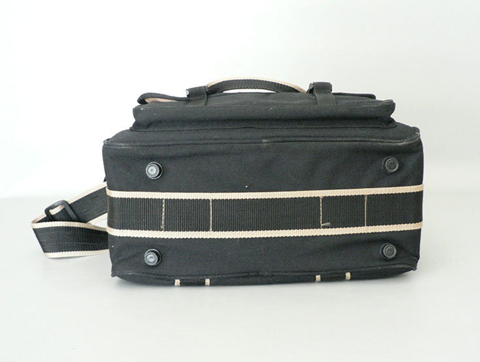 Large Canvas Camera Bag With Shoulder Strap Etsy