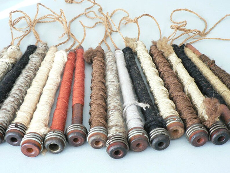 Weaving Bobbins Wood Yarn Spools Industrial Mill Quills Etsy