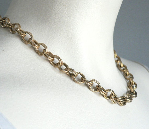 Chunky Gold Chain Necklace - image 6