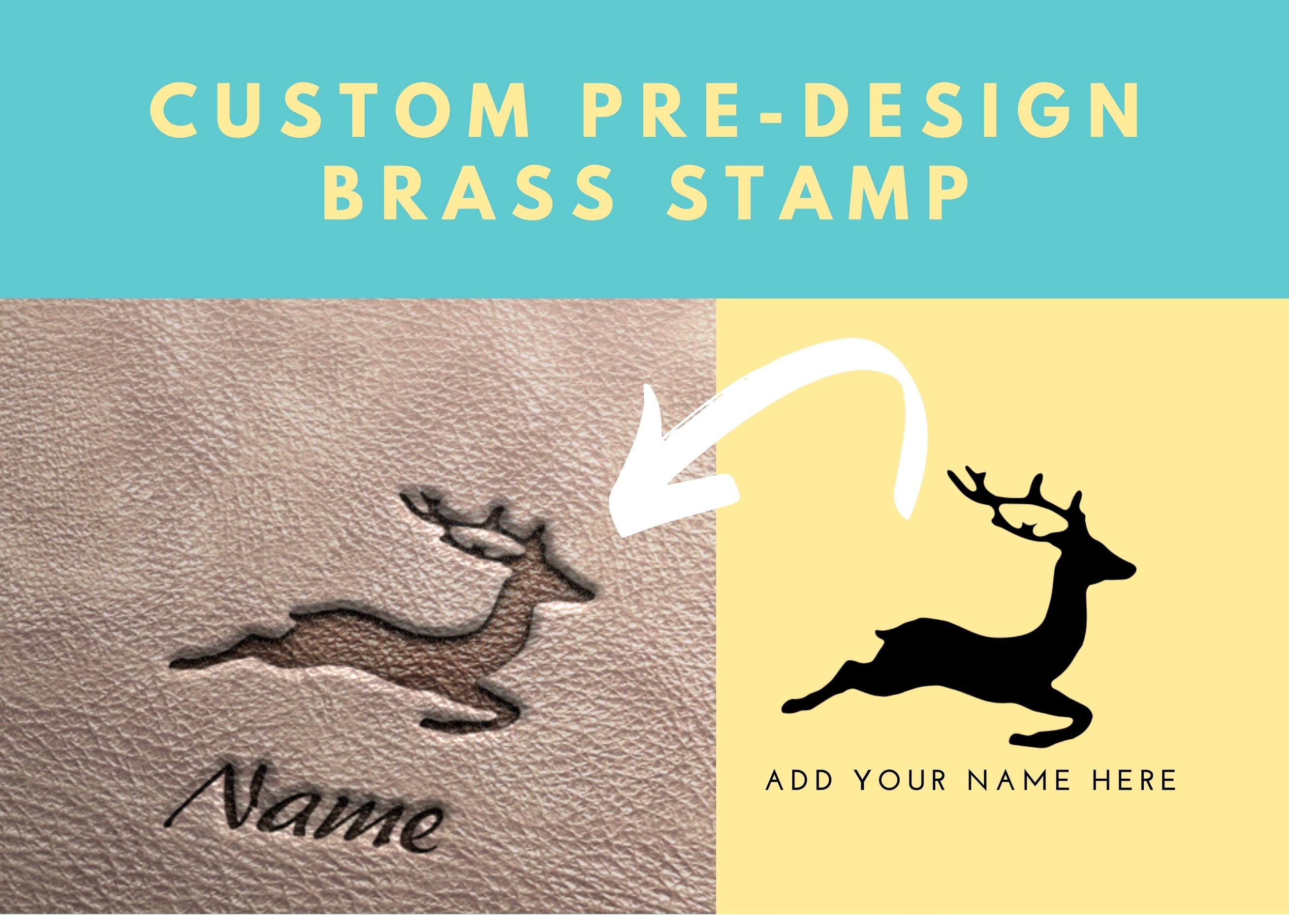Custom Embosser leather stamp - create your logo brass seal stamp - leather  tools Custom mold hand knock mold wood food cake iron tools