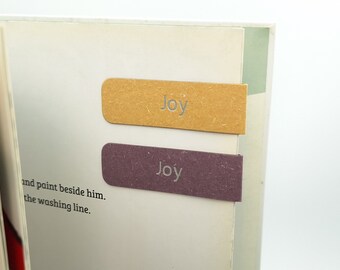 Personalized Craft Paper Magnetic Bookmark, Book marker clip for book lovers