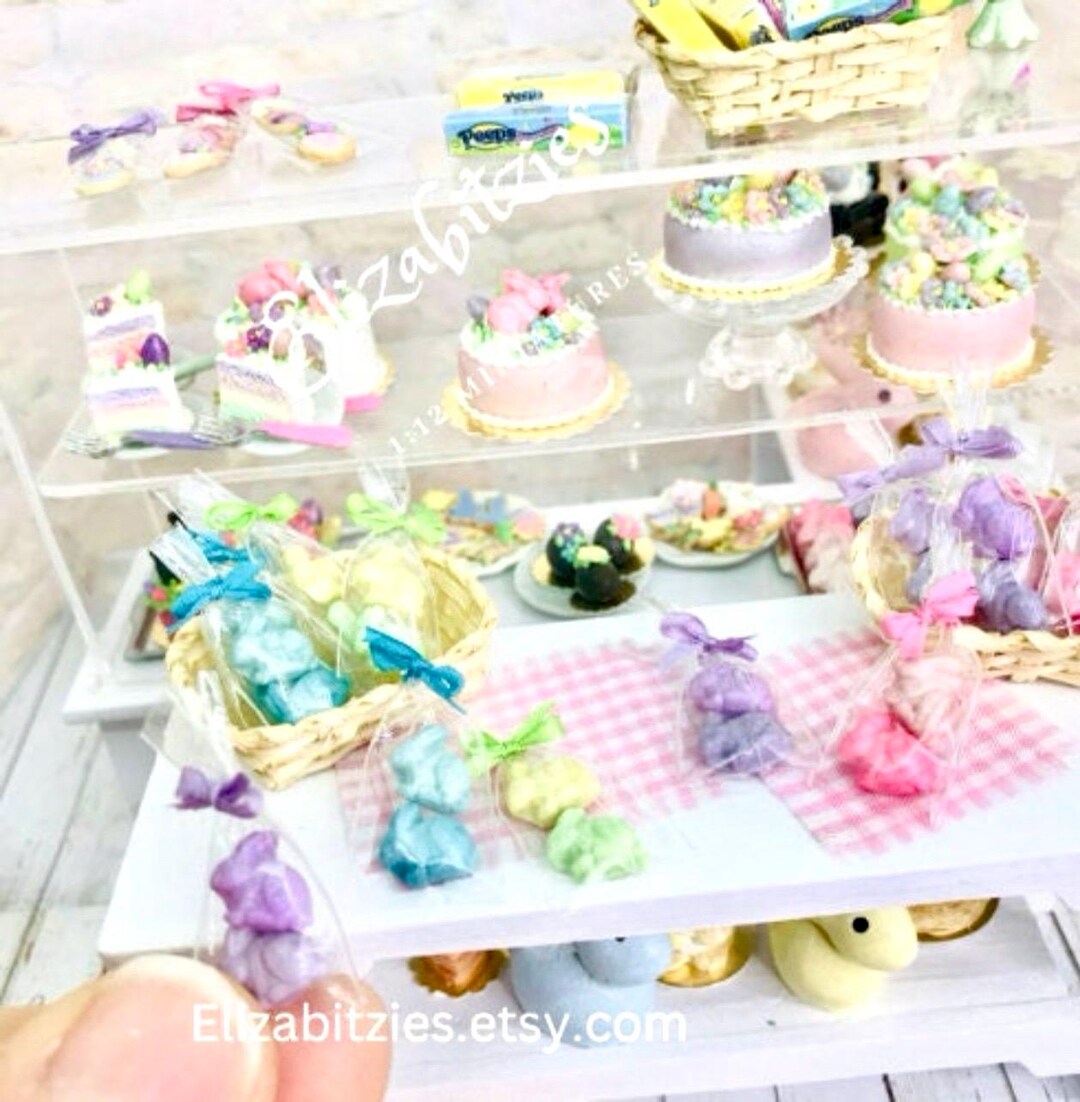 Miniature Easter Bunny Cookies(2) in Cellophane Bag 1:12 Scale - Etsy