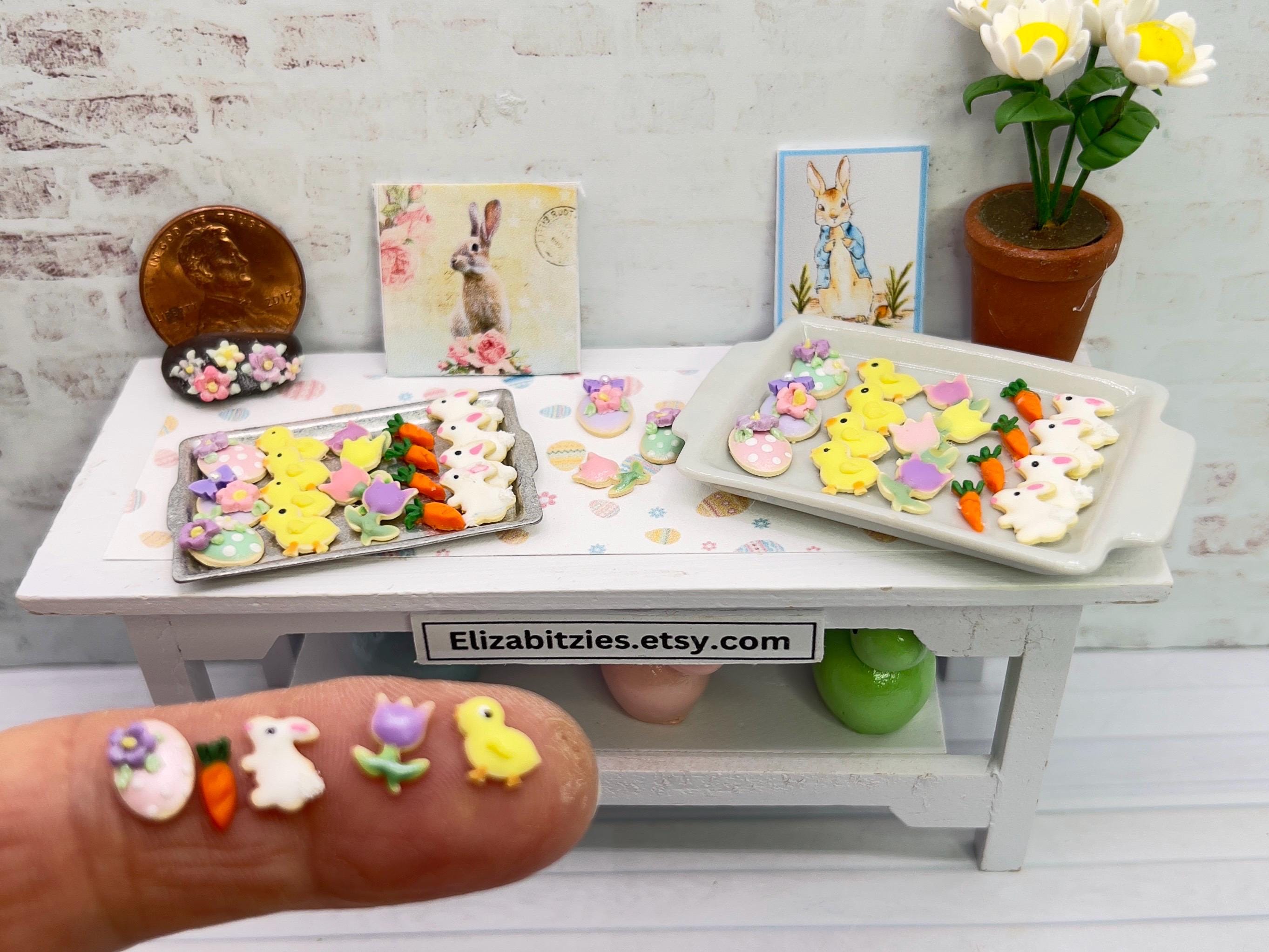 Miniature Easter Cookies on Tray 1:12 Scale - Etsy