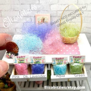 Dollhouse Easter Grass  1:12 scale