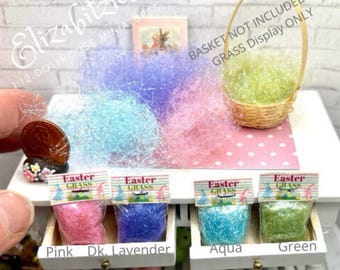 Dollhouse Easter Grass  1:12 scale