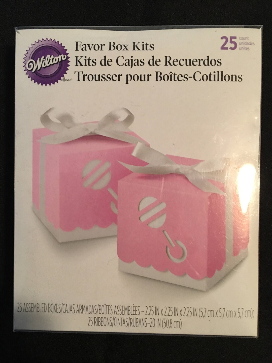 Pink Baby Shower Favor Box Kits Etsy