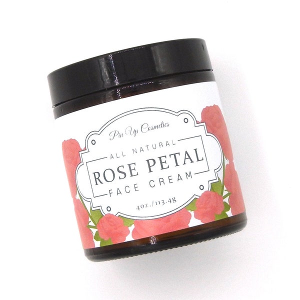 Rose Face Cream|Handcrafted Skincare |Natural Skincare |Natural Moisturizer |Vegan Face Cream |Pin Up Cosmetics |Moisturizer|All Skin Types