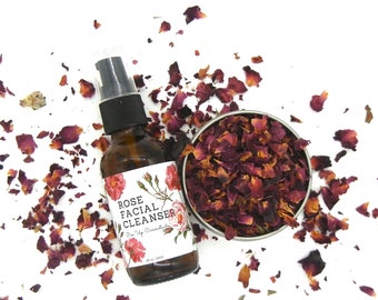 Rose Facial Cleanser & Steam | Sensitive Skin, Vegan Foaming Wash