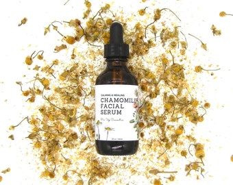 Facial Serum, Face Serum, Anti-inflammatory , Chamomile Oil , Antioxidant Serum, Natural Serum, Vegan Skin Care, Natural Skincare