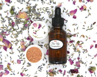 Vegan Skincare Sample Set: Chamomile Serum, Rose Clay Mask
