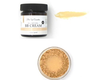 Natural Foundation Set: Vegan Mineral Makeup, BB Cream - Light Complexion