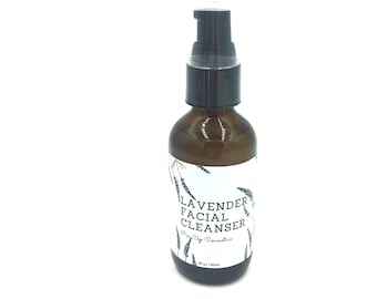 Lavender Foaming Facial Cleanser: Natural Vegan Face Wash for Sensitive Skin