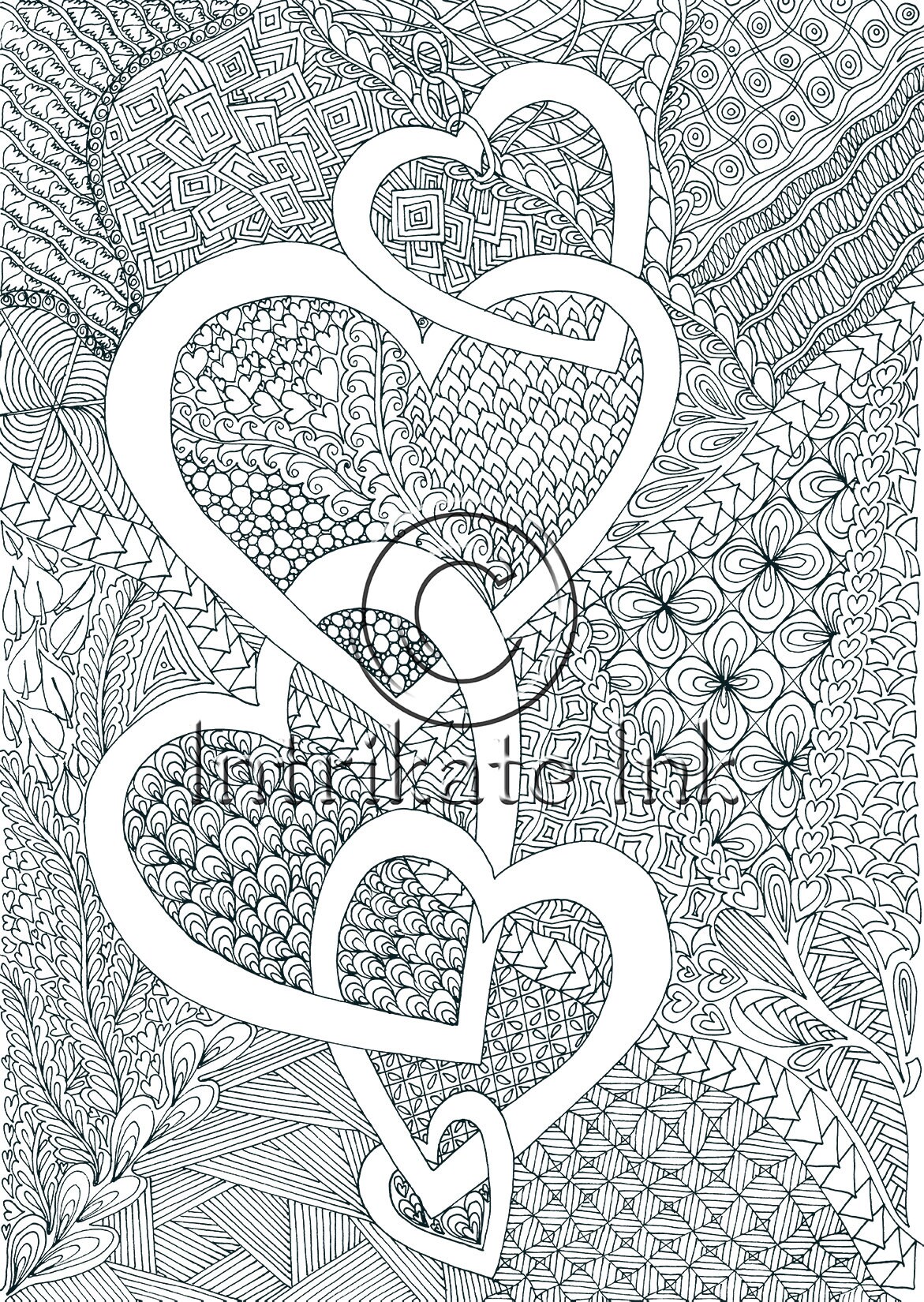 651 Animal Detailed Valentine Coloring Pages with Printable