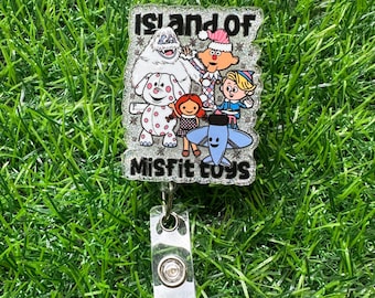 Misfit Badge Reel, ID Clip, ID Holder, Retractable Badge Reel, Nurse ID Holder, Badge Reel, Christmas Badge Reel, Christmas, Toys