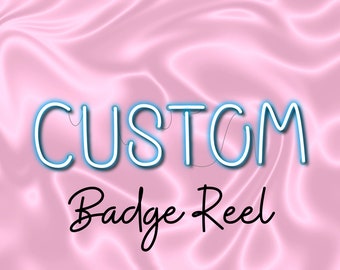 Custom Badge Reels, ID Clip, ID Holder, Retractable Badge Reel, Nurse ID Holder, Badge Reel, Custom