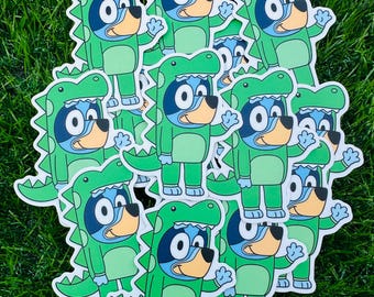 Dino Sticker, Stickers, Water Bottle Sticker, Coffee Sticker, Sticker, Cute Sticker, Dog Sticker