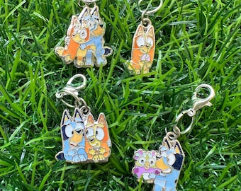 Beaded Badge Reel Charm, Badge Reel Charm, Bubblegum Beads, Badge Reel Accessories, Dog Beads, Bead Charm