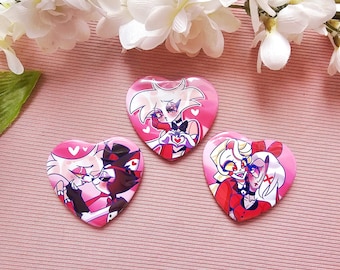Hazbin Herz Buttons & Magnete - [ HELLAVERSE ]