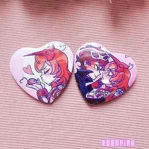 Shuake Heart Buttons & Magnets - [ PERSONA 5 ]