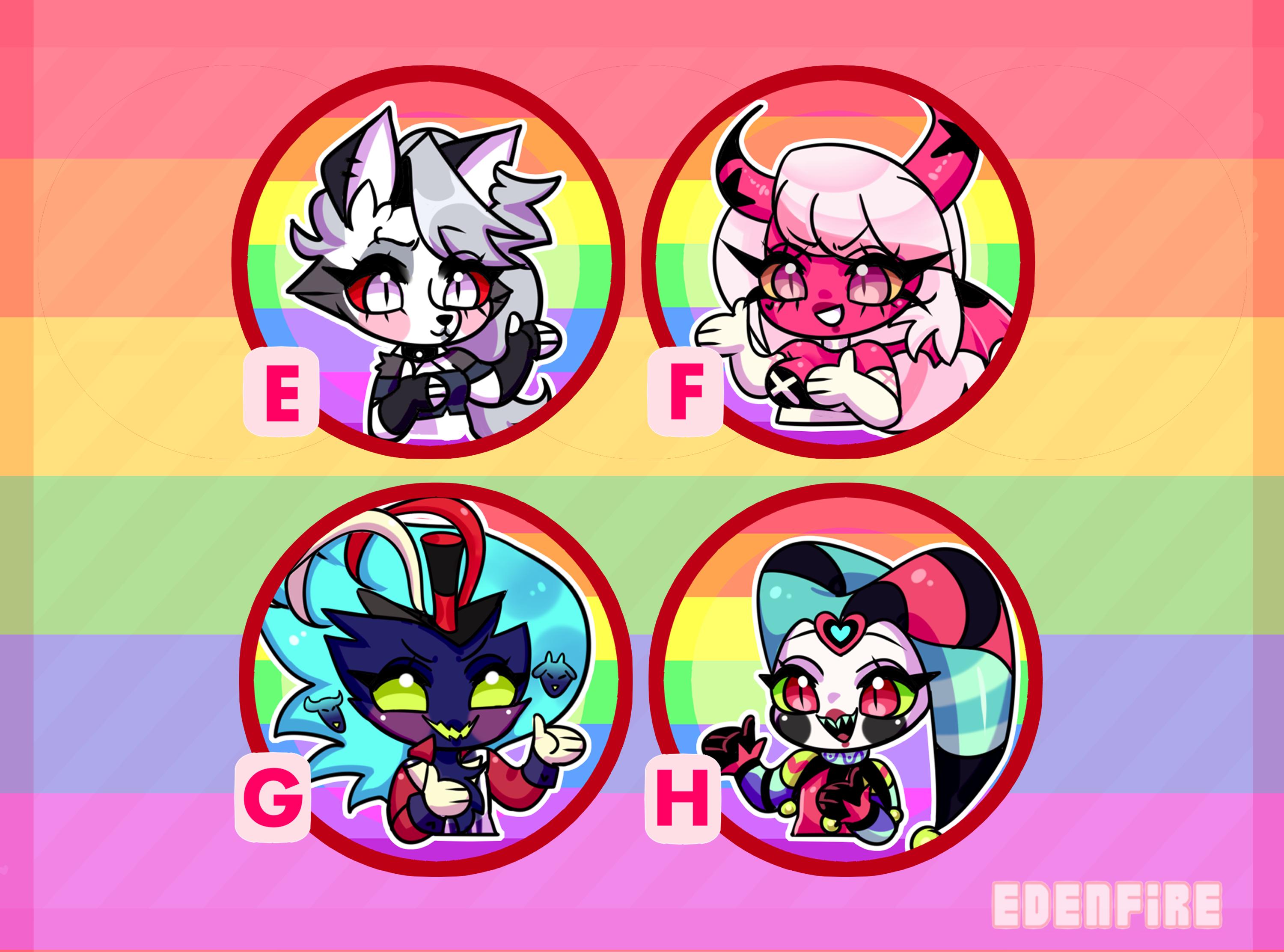 Pride Helluva Boss Buttons - [HELLAVERSE] - Etsy