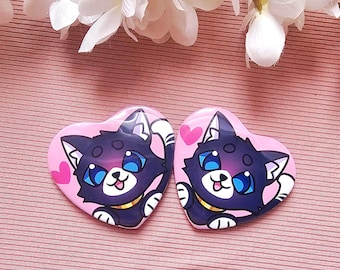 Mona Heart Buttons & Magnete - [ PERSONA 5 ]