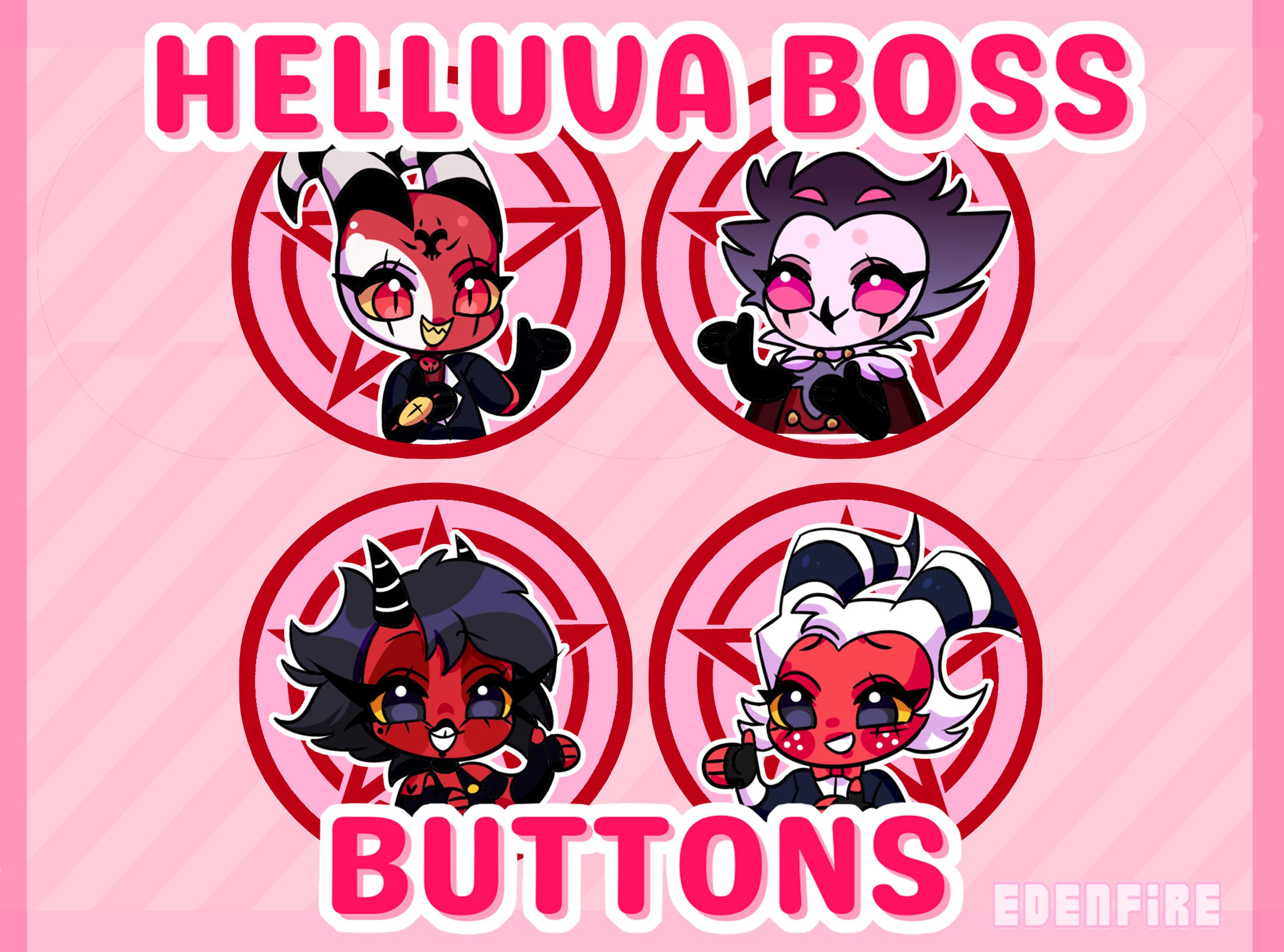 Helluva Boss IMP Sketchy Plan Enamel Pins Set Of 4
