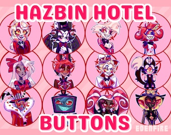 Hazbin Hotel Buttons - [Misc.]