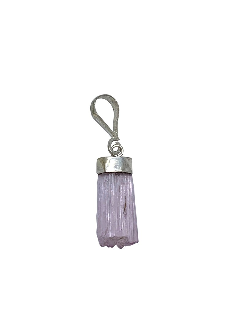 2.98 Grams Sterling Silver Kunzite Pendant 1.5 Long /& 0.4 Wide Weigth