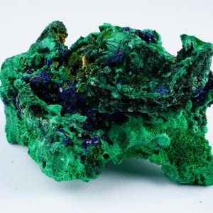Azurite Malachite Mineral Specimen: Vibrant Blue and Green Stone