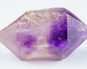 Cristal de amatista con forma de reloj de arena: Piedra púrpura en bruto de Marruecos