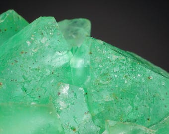 Green Fluorite Crystal with Pyrite - Natural Mineral Decor