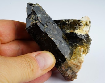 Smoky Quartz Crystal, Polish Strzegom Pegmatite (157g, Display Specimen)
