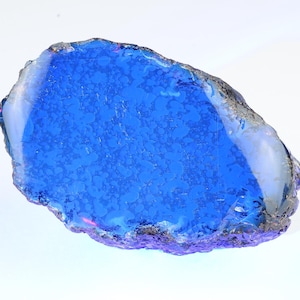Polished Blue AMBER – Rare Sumatra Fossil Resin 29g - 5,0 x 3,2 x 3,0 cm Indonesia - Sumatra