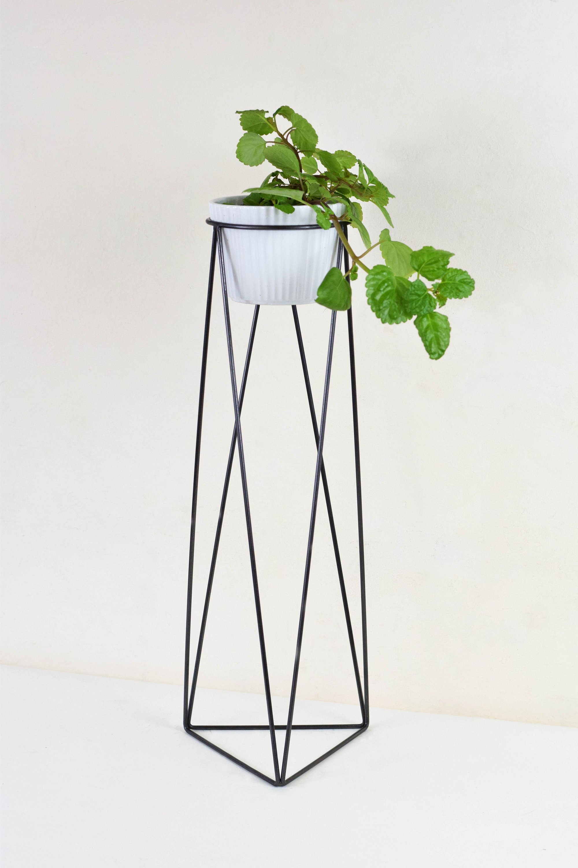 To the Tor Tall Triangle Plant Stand Etsy