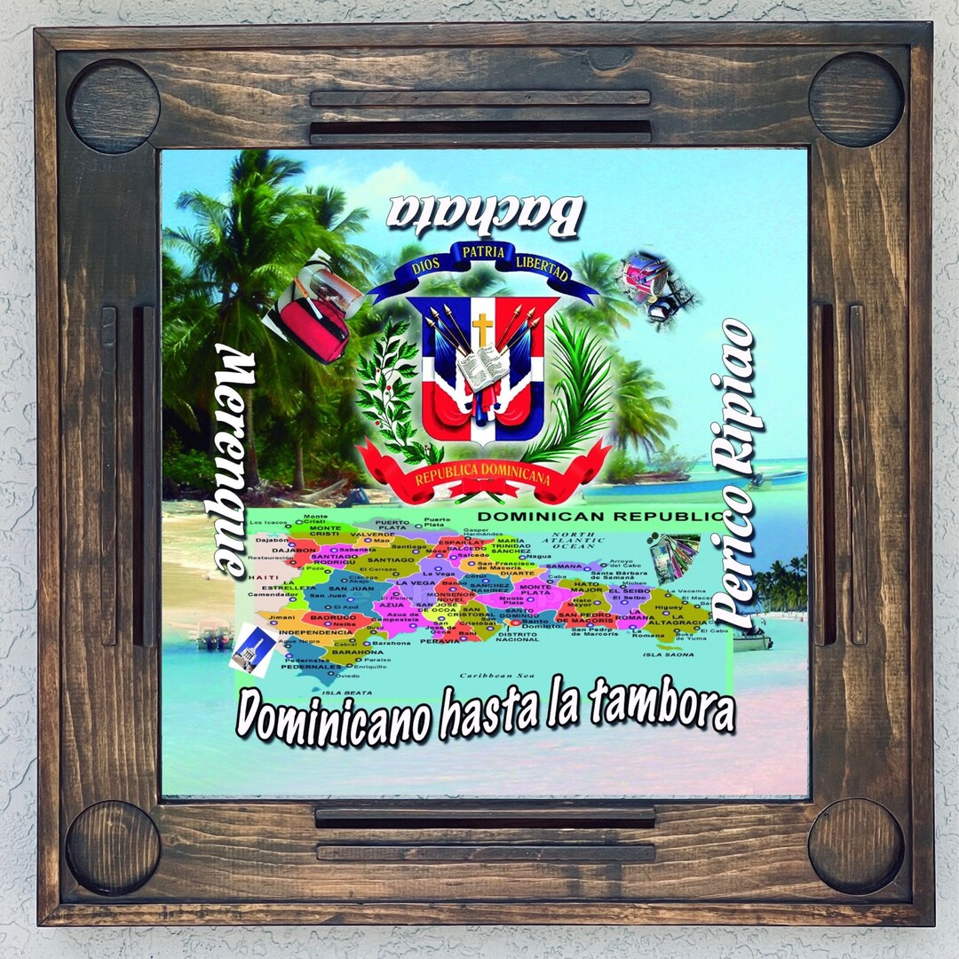 Wooden/wood Domino Tabledominican Republic made in USA Etsy