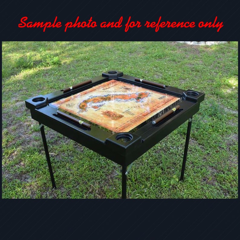 Woodenwood dominoesdomino tablemesa-custom made-Cuba-Made in USA