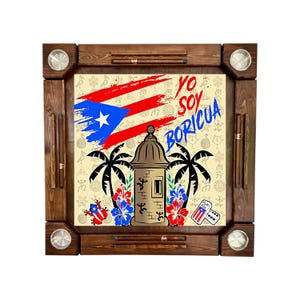 Wooden/wood domino table Puerto Rico - Wood Folding Legs - Made in USA