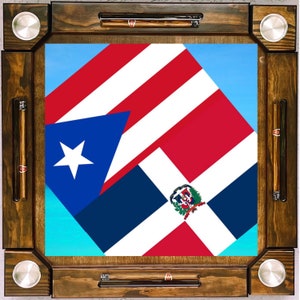 Wooden/wood domino table-Dominican Republic and Puerto Rico-Made in USA
