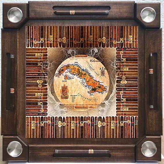 Woodenwood dominoesdomino tablemesa-custom made-Cuba-Made in USA