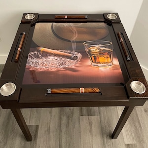 Wooden/wood domino table -Made in USA