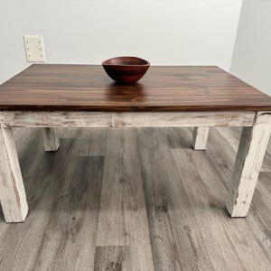 Handmade Farmhouse Coffee Table- Solid Wood -Rustic Coffee table