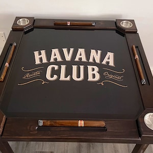 Wooden/wood domino table-Cuba -Made in USA