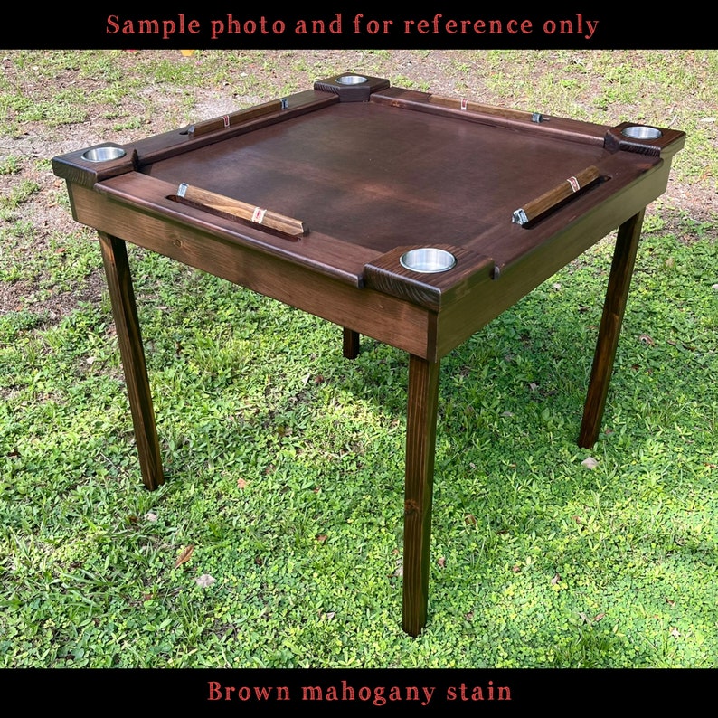 Wooden/wood Domino Table made in USA Etsy
