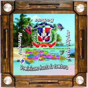 Wooden/wood domino table-Dominican Republic -Made in USA