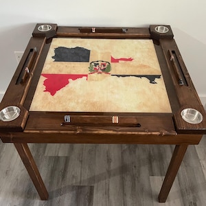Wooden/wood domino table-Dominican Republic -Made in USA