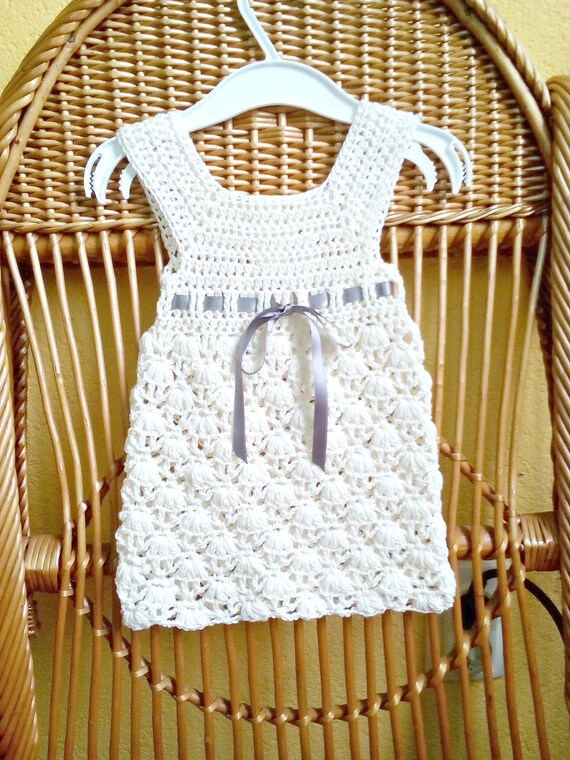 cream baby dress